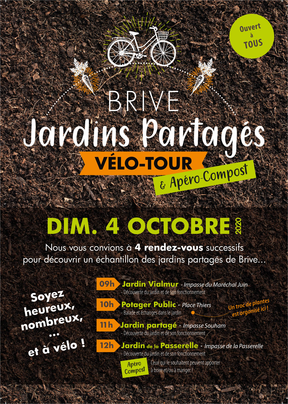 Vélo-Tour des jardins partagés de Brive [dim. 4 octobre - 9h/12h]