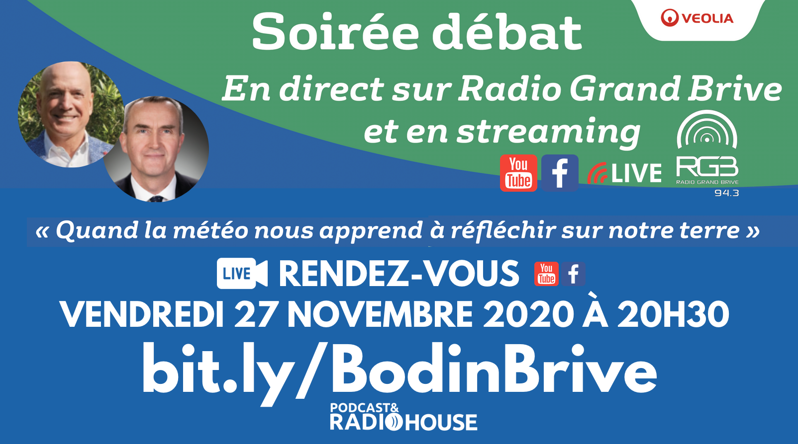 Soirée d'échanges avec Louis Bodin en direct de Brive et de la Podcast&Radio House