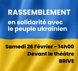 Rassemblement solidaire du peuple d'Ukraine" @ Théatre de Brive