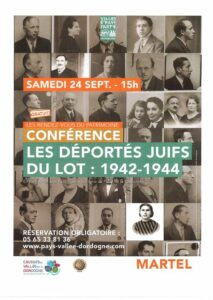 Conférence - Les déportés Juifs du lot : 1942-1944
