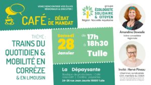 Café débat "trains du quotidien et mobilité en corrèze" à la Dépaysante à Tulle @ La dépaysante