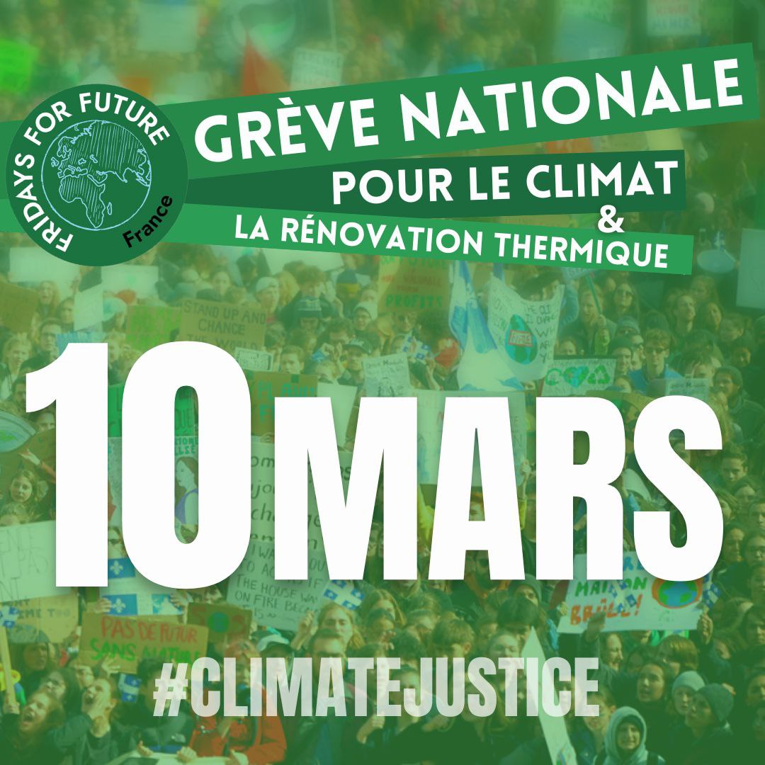 Grève nationale pour le climat France | Flyer