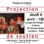 Projection de soutien aux gréviste | Flyer | Evènement de Peuple et Culture Corrèze