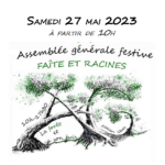 Flyer Assemblée générale de l'association faites et racines