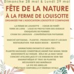 Flyer de la fête de la nature de la ferme de Louisotte