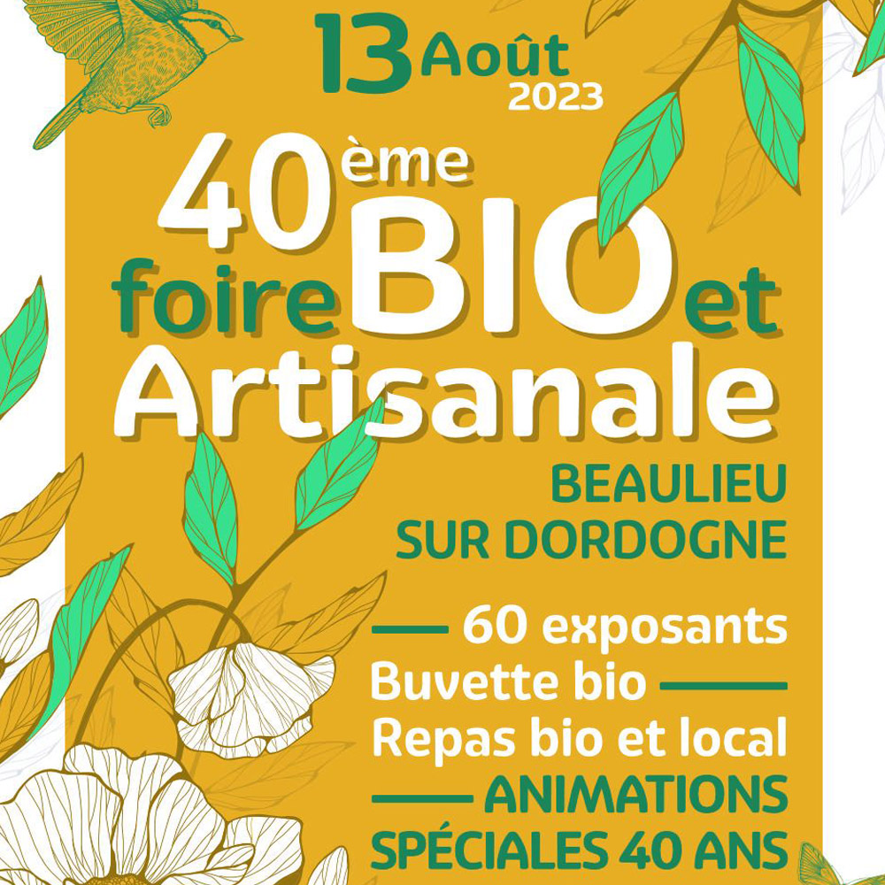 40ème foire BIO de Beaulieu sur Dordogne