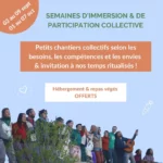 semaine immersion et participation collective Oasis des Ages
