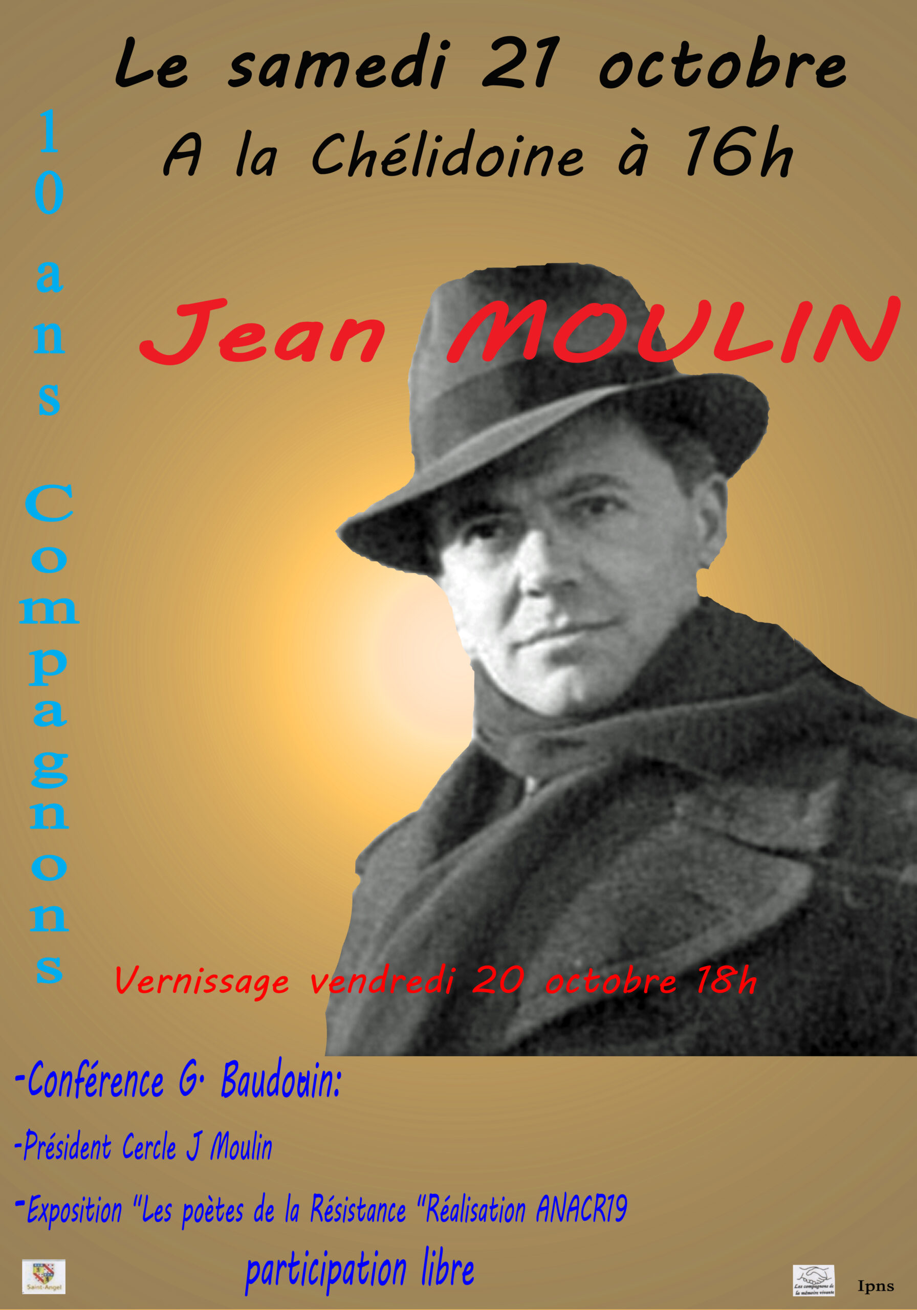 Conference Jean Moulin Theatre Chelidoine Compagnons de la memoire vivante