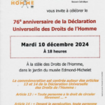 Anniversaire de la déclaration universelle des droits de l'homme - cérémonie au musée Michelet à Brive