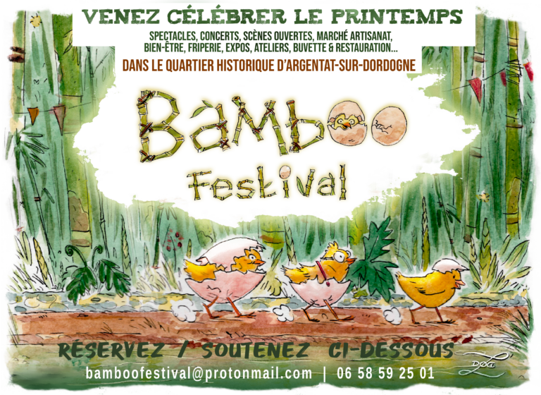 Bamboo Festival Argentat sur Dordogne 30 et 31 mars 2024 Bambou