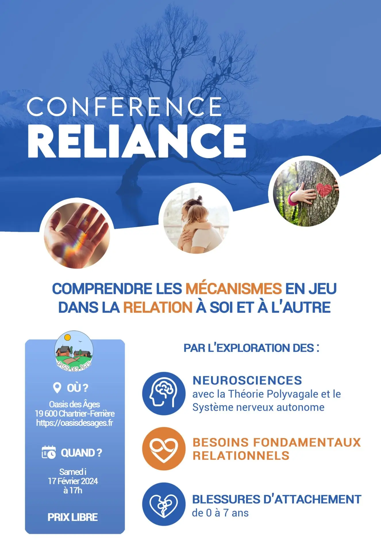 Conférence Reliance Relations Humaines Gwendavyre Delaide
