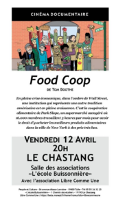 Projection du film Food Coop au Chastang