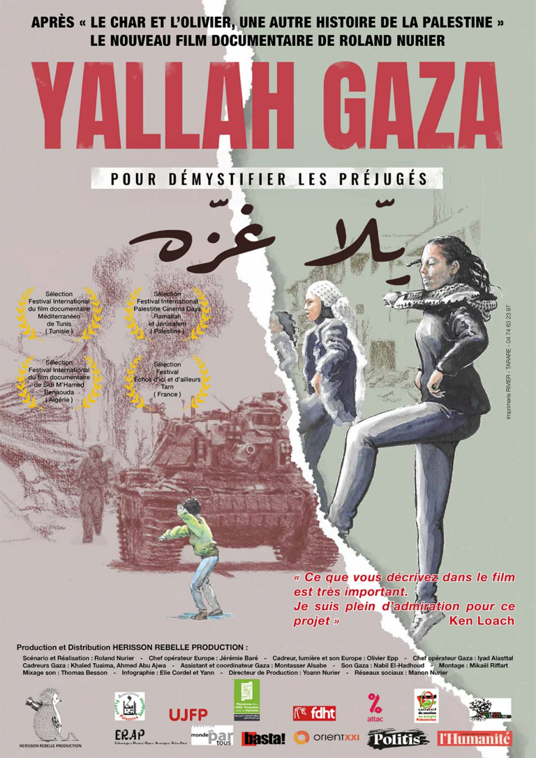 Film Yallah Gaza au Rex à Brive jeudi 16 mai