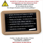 réunion publique éducation salle dumazaud à Brive