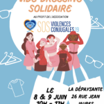 Image du Vide-dressing par et pour l'association SOS Violences conjugales du samedi 8 et dimanche 9 juin 2024, de 10h à 17h, au local de la Dépaysante, 24 rue Jean Jaurès à Tulle