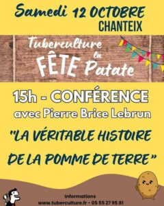 Tuberculture fête la patate [ Conférence ] @ Chanteix