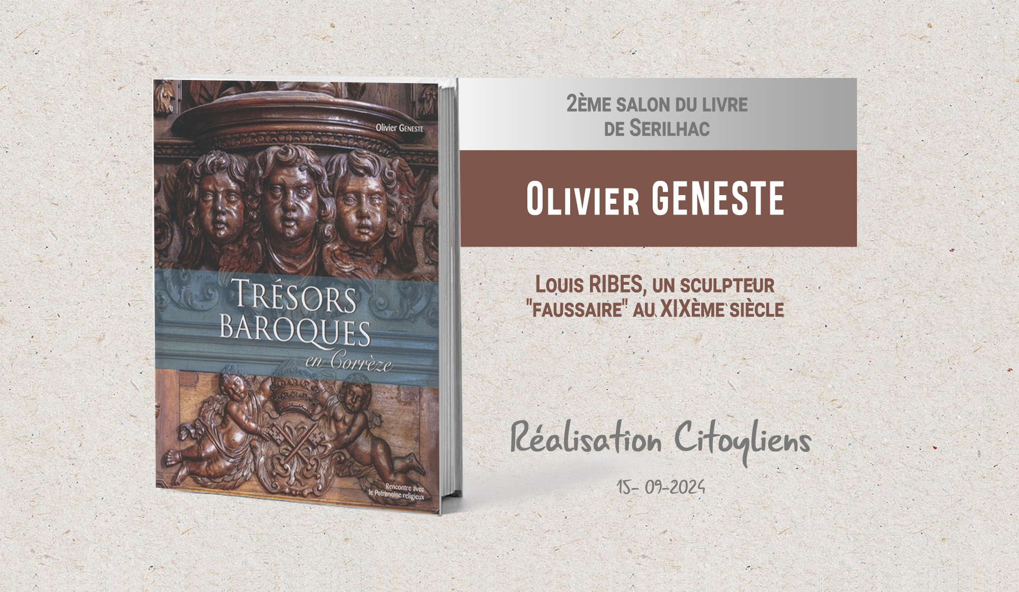 Conférence Oliviers Geneste - Louis RIBES, sculpteur d'art sacré