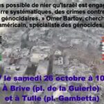 manifestation gaza liban tulle brive 26 octobre 10h30