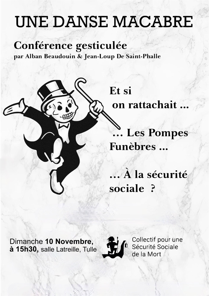 Conference gesticulee danse macabre securite-sociale de la mort