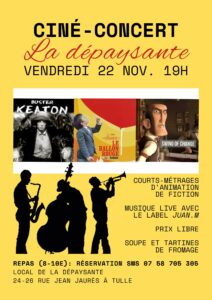 Ciné-concert & Soupe à la Dépaysante 19H @ La Dépaysante