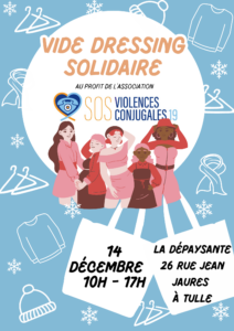 Vide dressing solidaire SOS Violences conjugales 10h-17h @ Dépaysante