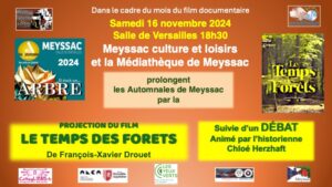 Ciné débat Meyssac "Le temps des forêts" @ Salle de Versailles