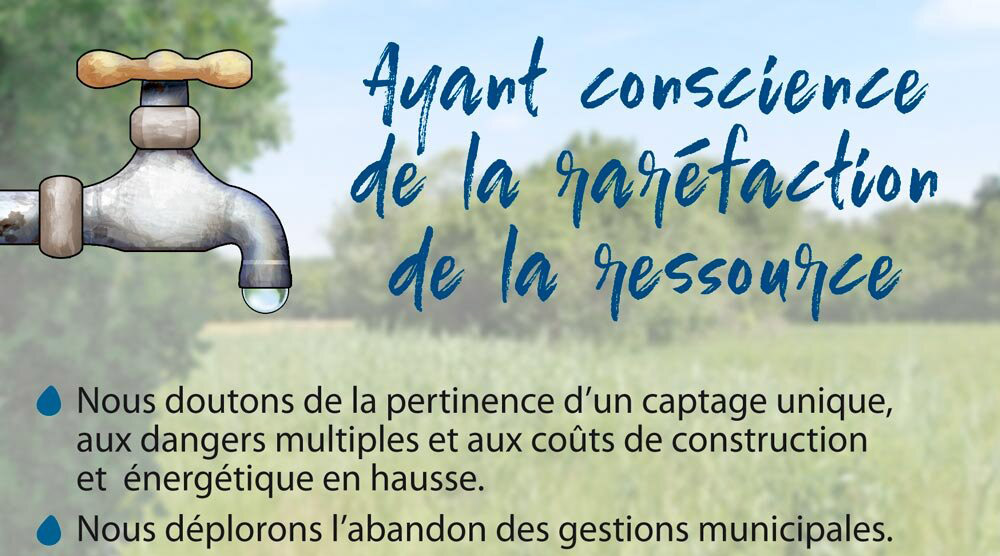 Association Eaux Actes en XVD non au captage unique dans la Dordogne