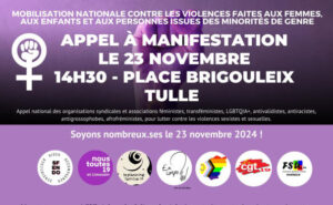 Manifestation contre les violences sexistes et sexuelles à Tulle 14h