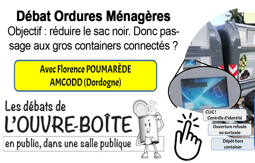 débat public collecte déchets redevance incitative