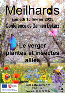 Conférence Damien Dekarz "Le verger, plantes et insectes alliés" @ Salle polyvalente