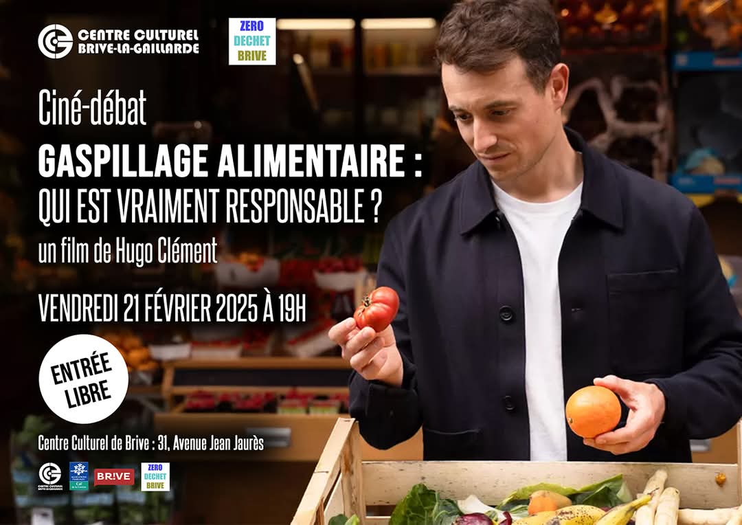 ciné débat gaspillage alimentaire au centre culturel à brive