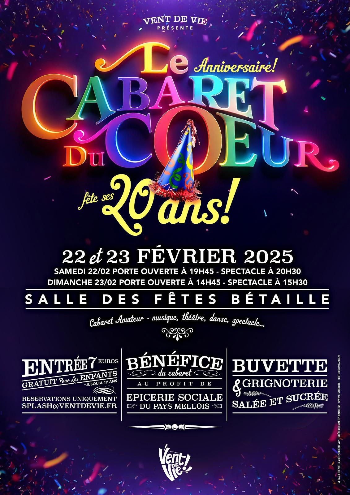 cabaret du coeur annuel à Betaille - organisé par des amateurs et à but caritatif - vent de vie