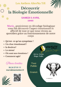 Atelier conférence : découvrez le nouveau partenaire des ateliers de Maria à Tulle : Le salon de Nanou : L' AlterNaTif ! @ L'AlterNaTif