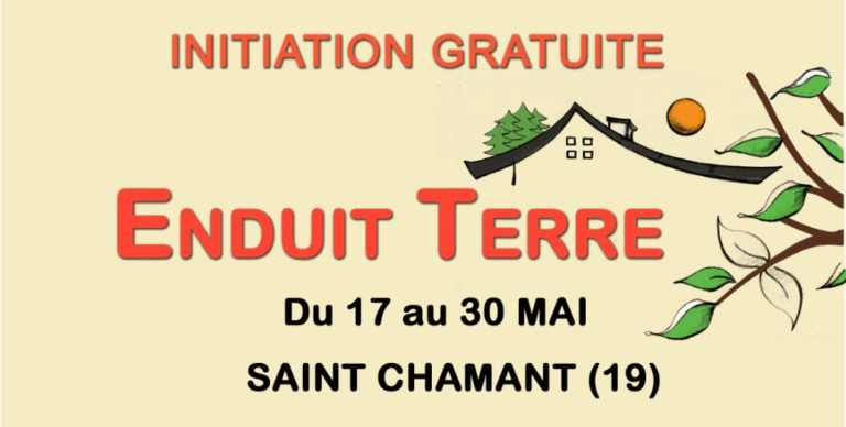 atelier initiation gratuite enduit terre a st chamant
