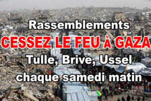 Rassemblements pour un cessez-le-feu à Gaza @ place