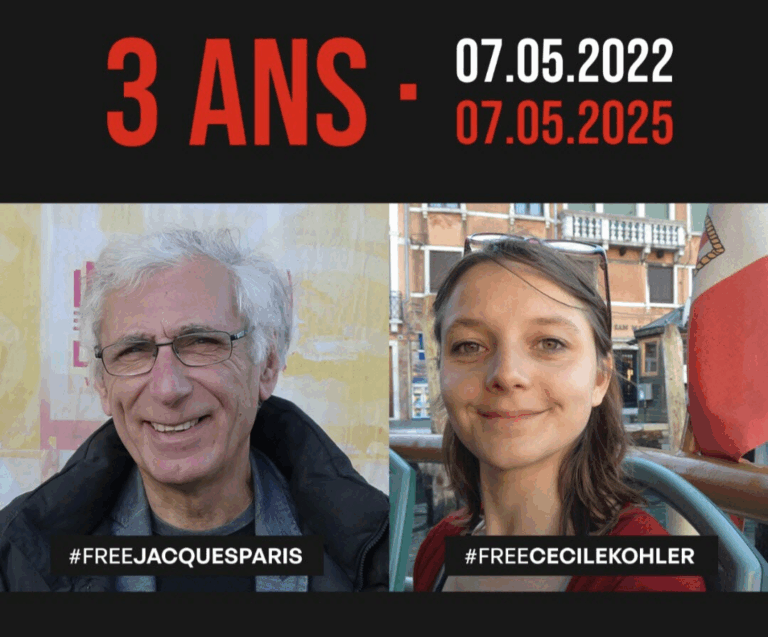 Libérez Cécile et Jacques emprisonnés depuis trois ans en IRAN