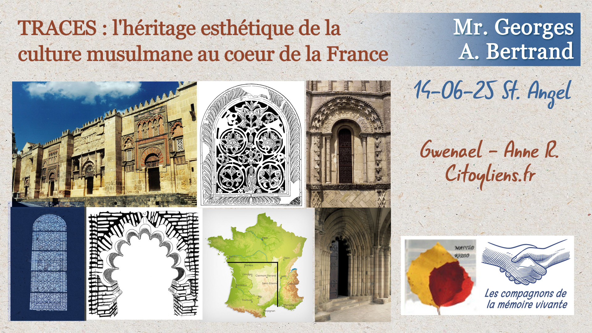Conférence héritage culturel musulman en centre france