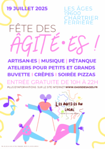 Fête des Âgité·es et portes ouvertes à l'Oasis des Âges ! @ Oasis des Âges - Les Âgité·es du local