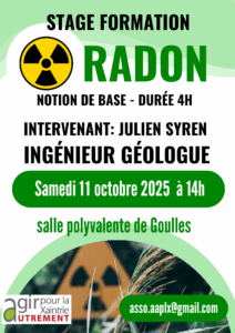 STAGE FORMATION RADON , NOTION DE BASE OUVERT À TOUS