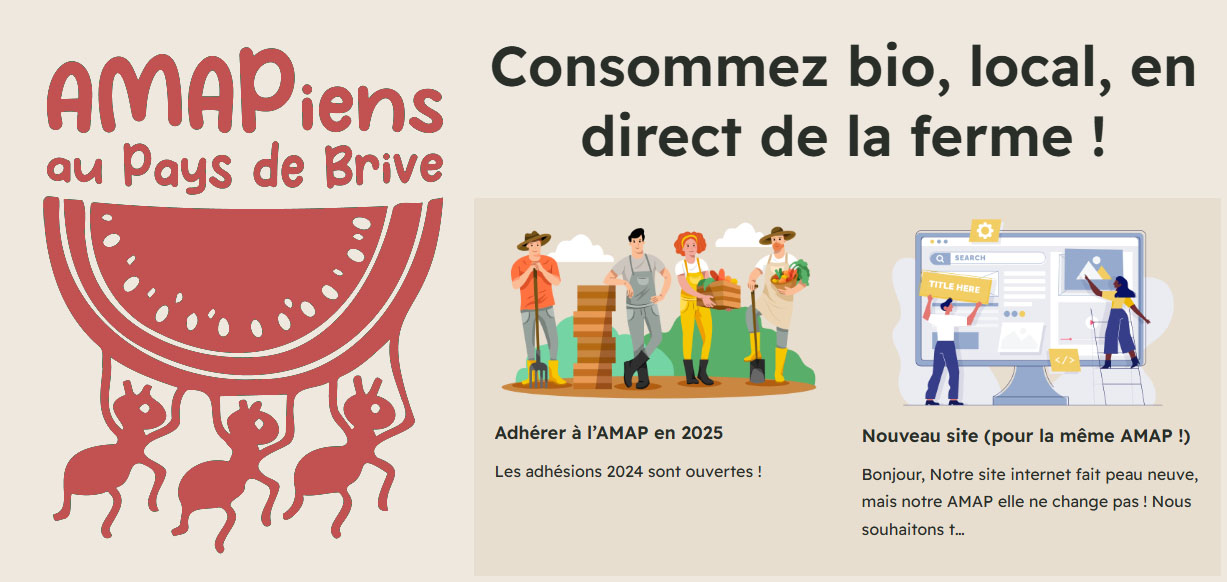 nouveau site amapiens au pays de brive
