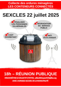Réunon publique "poubelles connectées" et tarification incitative à Sexcles @ Salle des fêtes