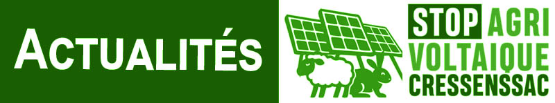 Actualités Stop Agrivoltaique Cressensac