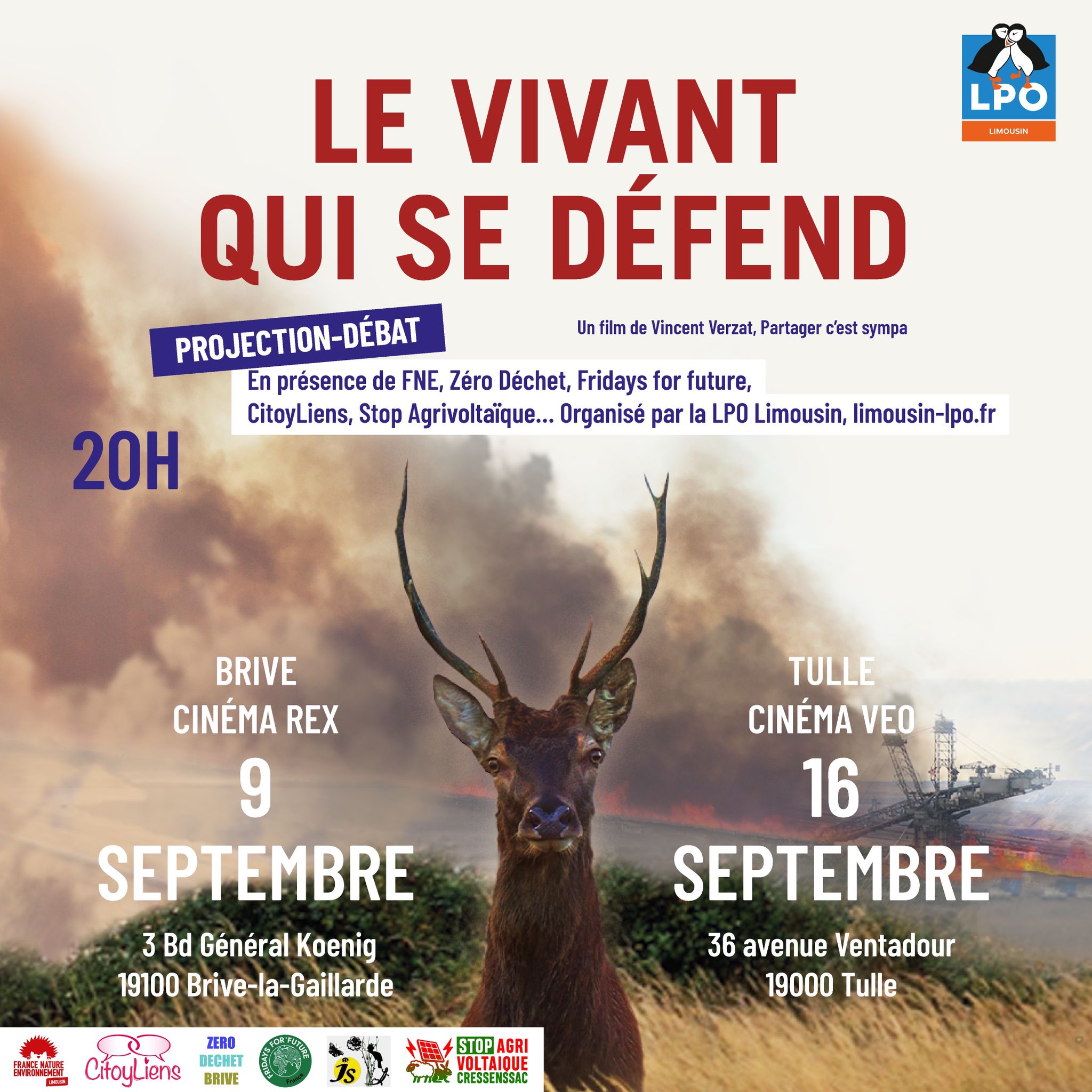 cine-debat le vivant qui se defend au cinéma rex à Brive la Gaillarde