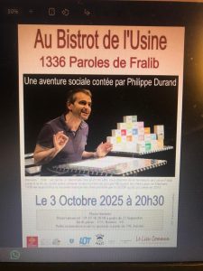 1336 paroles de fralib : victoire d'ouvriers @ Bistrot du théatre de l'usine