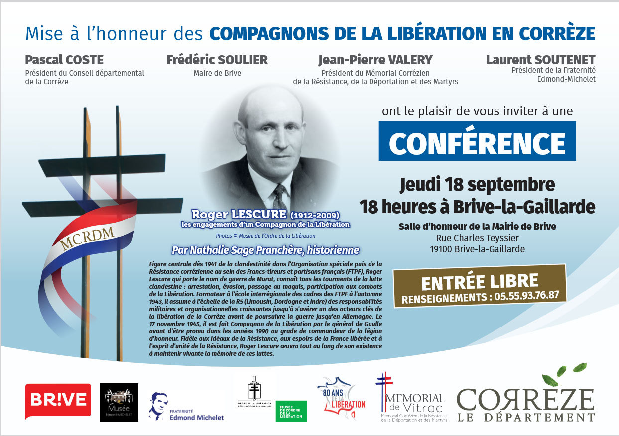 conference pierre lescure compagnon liberation à brive