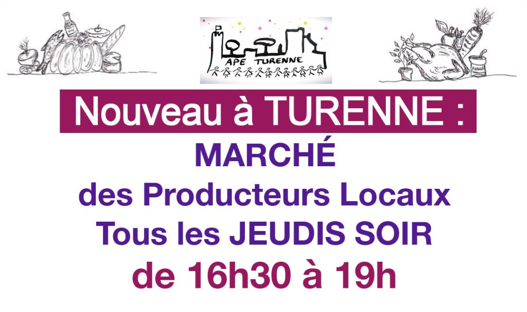 nouveau à Turenne : marché de producteurs locaux tous les jeudis soirs