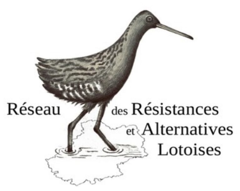 Logo du RRAL réseau des résistances et alternatives lotoises