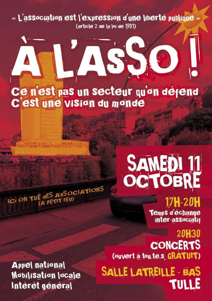Affiche mobilisation associations en Corrèze