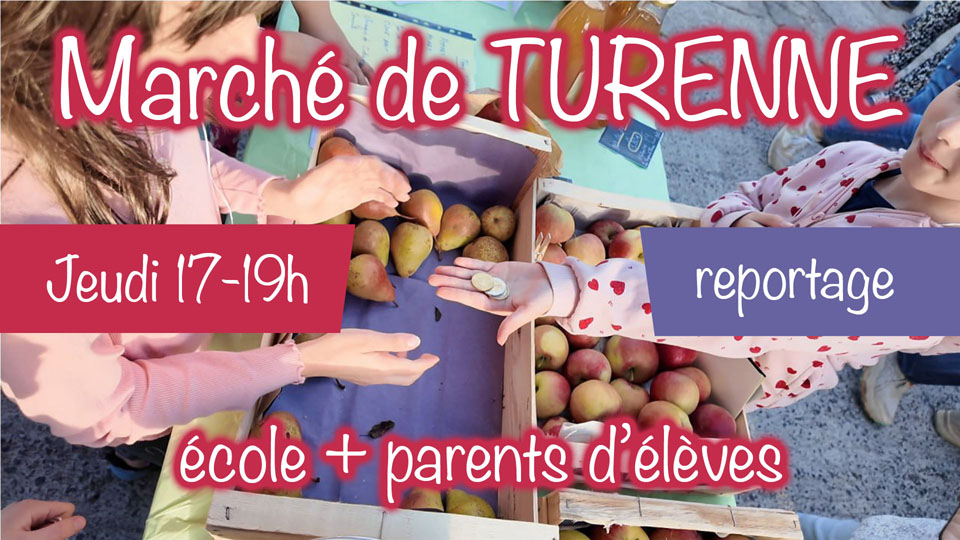 marché de turenne APE turenne école maire Yves Gary