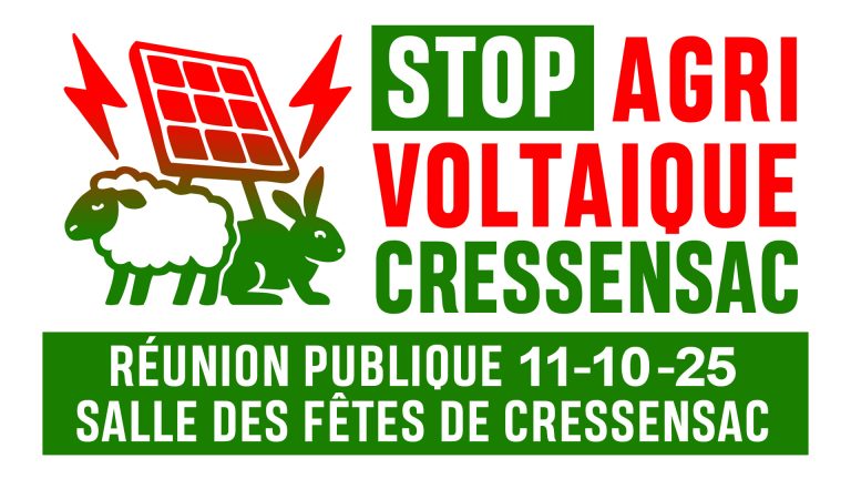 réunion publique hotovoltaique sur sol naturel à Cressensac